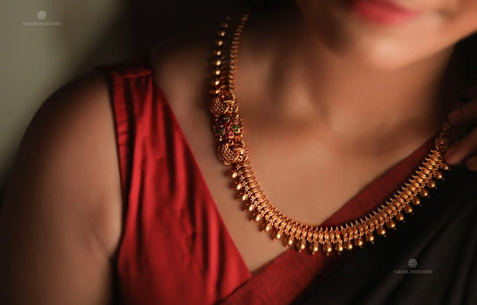 Dual Side Peacock Necklace