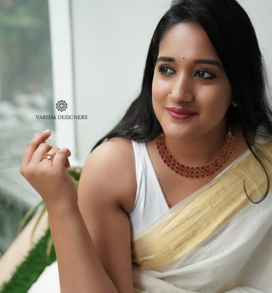 Prettiest Ruby Kemp Necklace Set