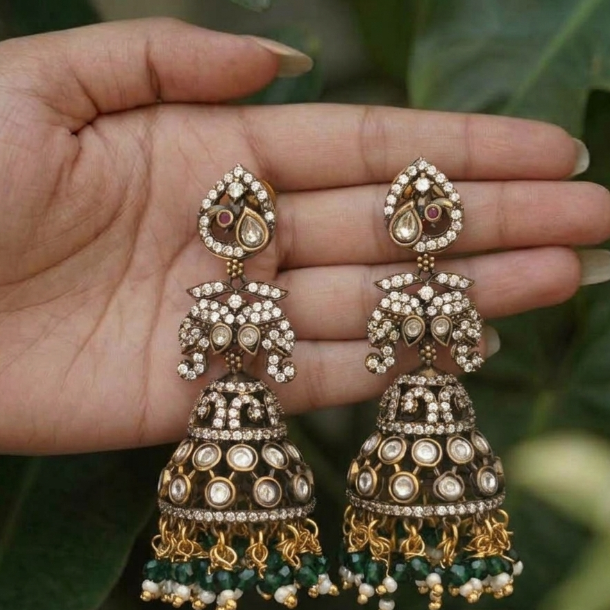 Rustic Victorian Jhumka
