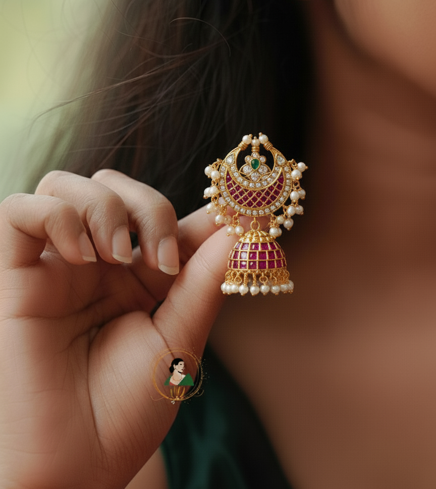 Exclusive Kemp Bridal Jhumka