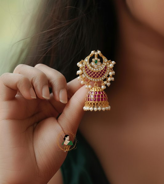 Exclusive Kemp Bridal Jhumka