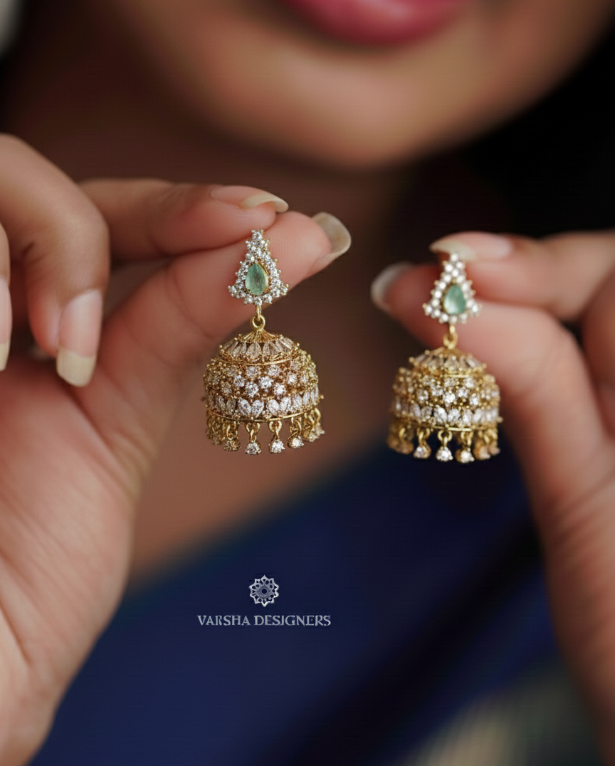Lovely Pastel Green Jhumka