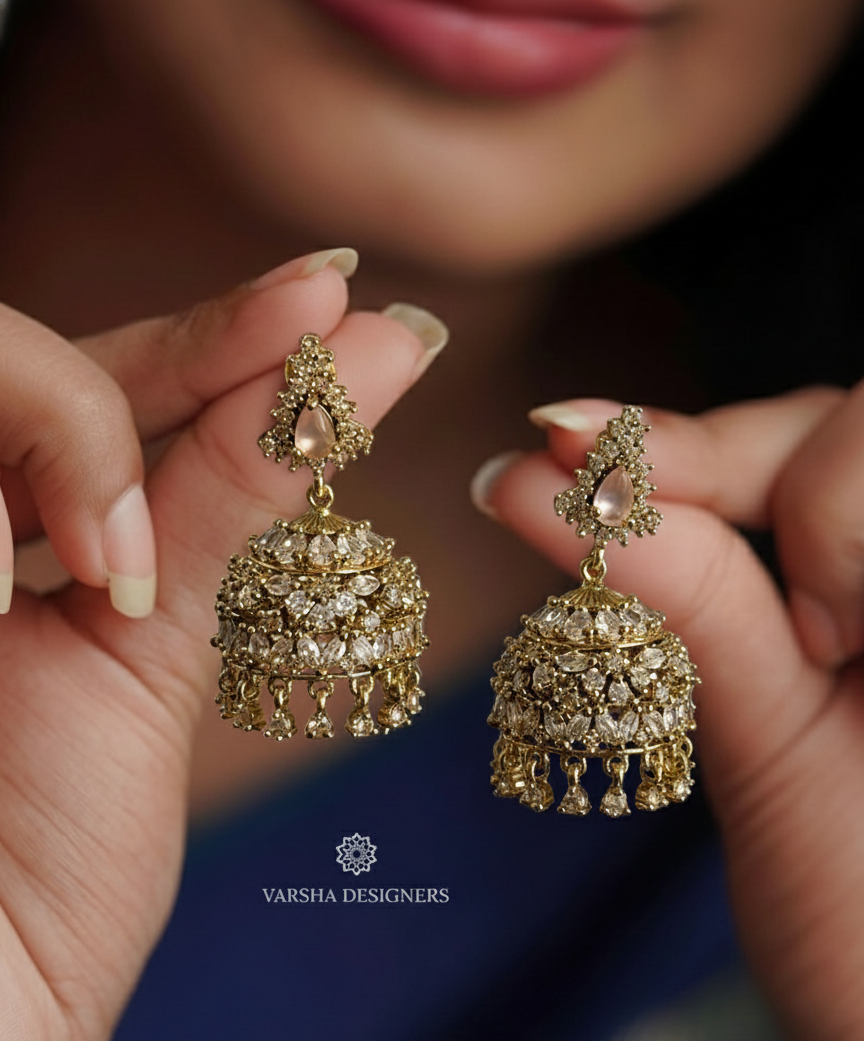 Adorable Baby Pink Jhumka