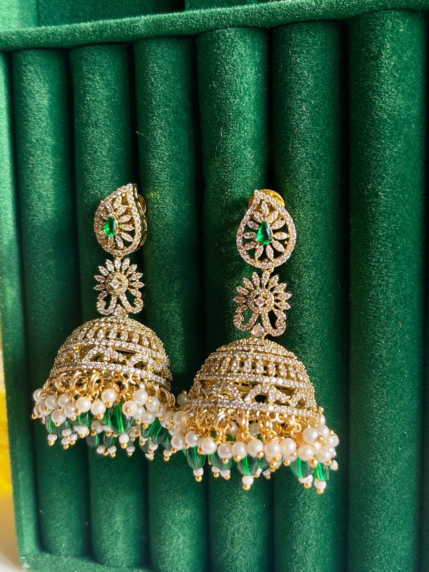 Emerald Victorian Jhumka