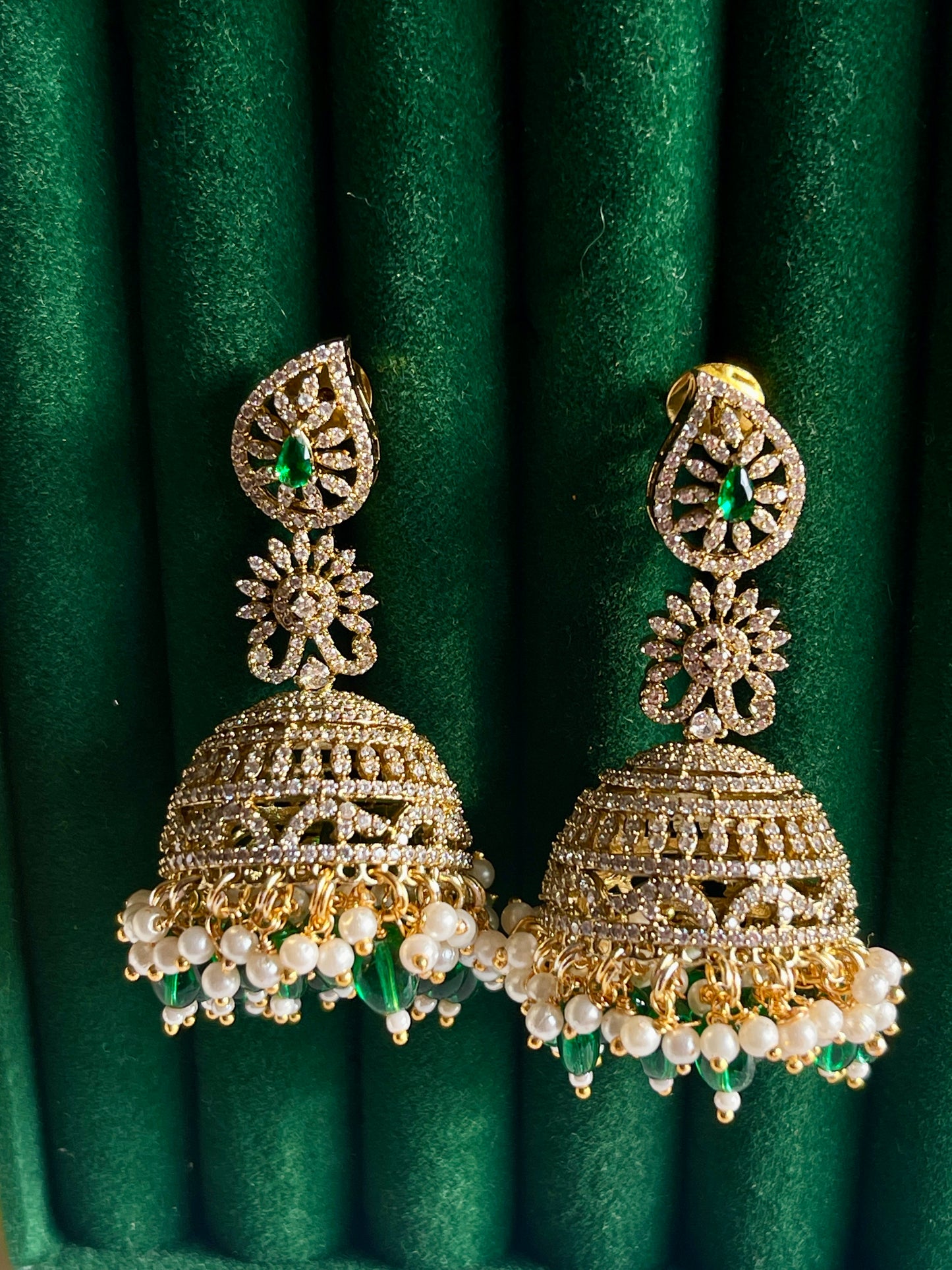 Emerald Victorian Jhumka