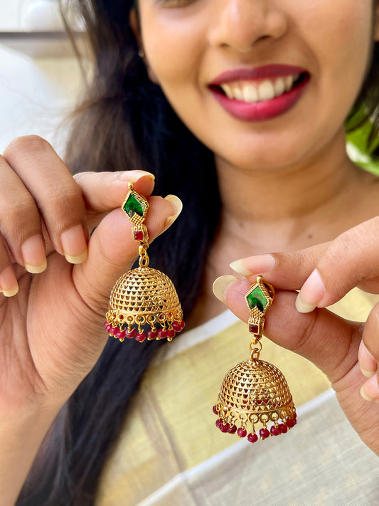 Golden Dome Jhumka