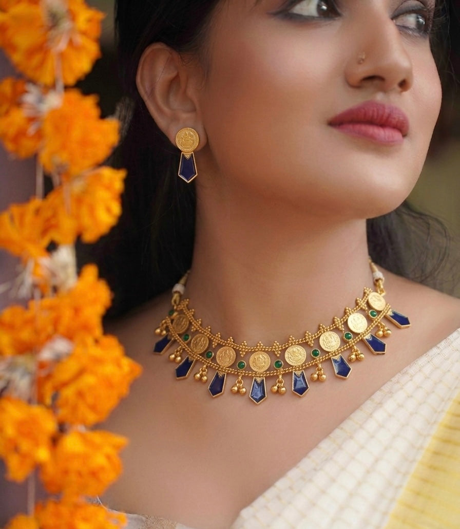 Sapphire Kasu Choker