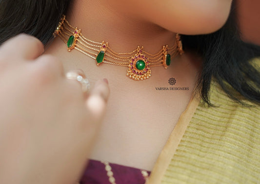 Vintage Emerald Choker