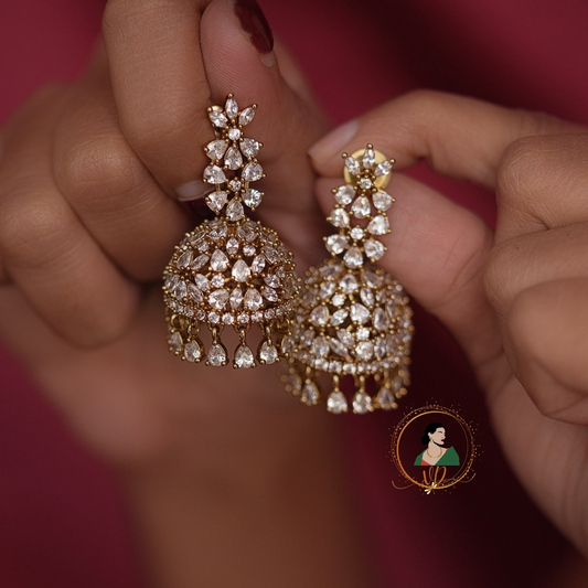 Statement Zircon Jhumka