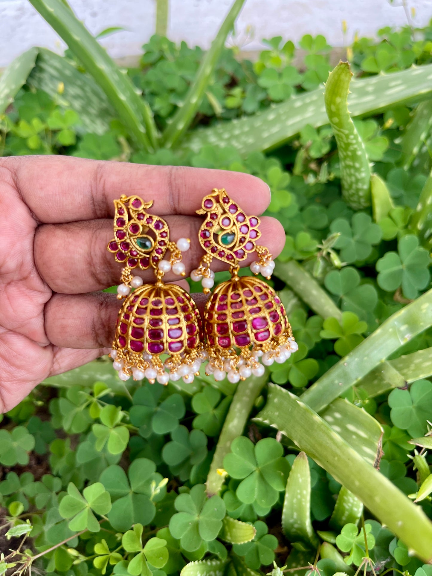 Peacock Kemp Jhumka