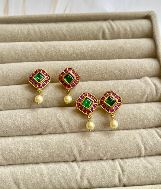 Stunning Emerald & Ruby Kemp Drops