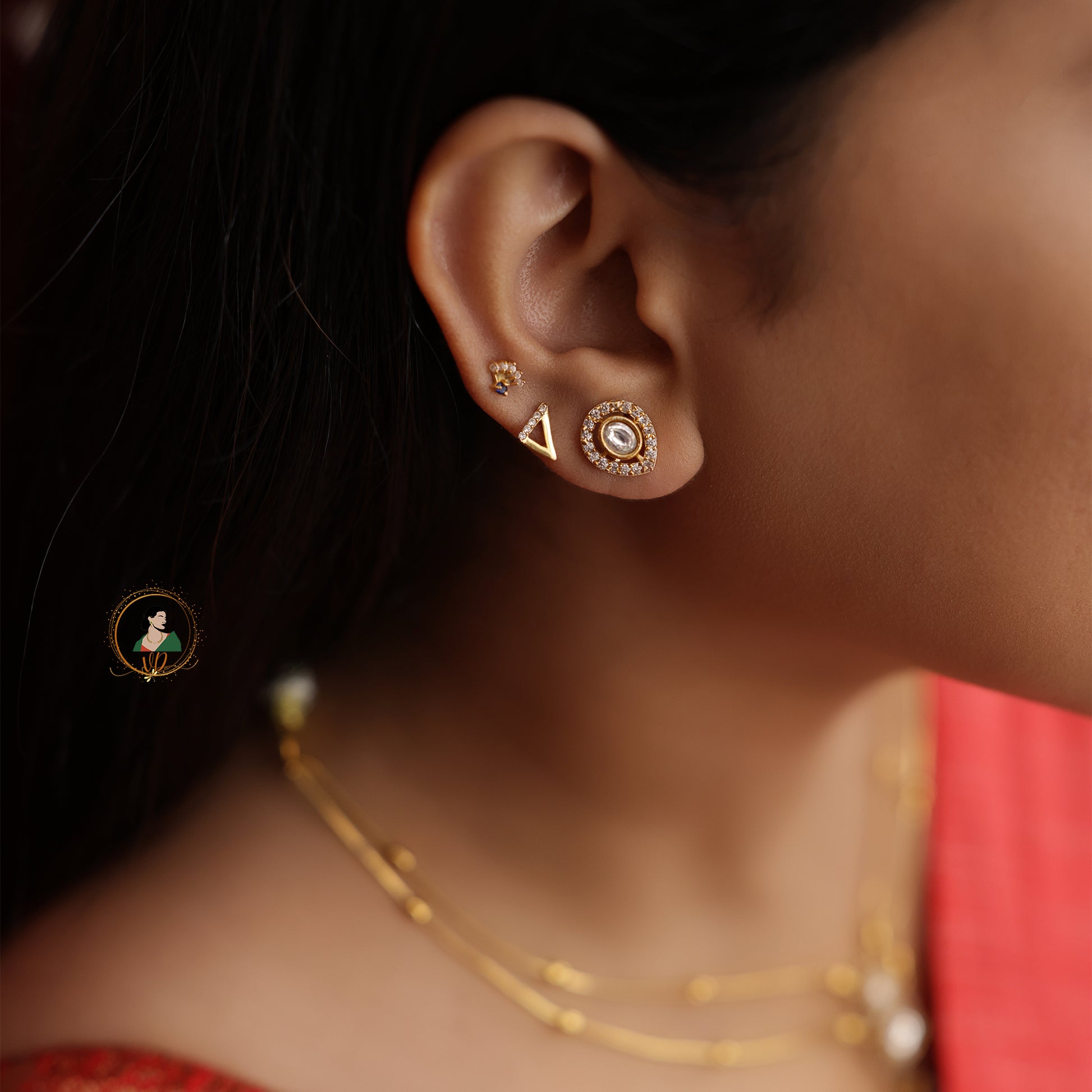 Jadau Kundan Invisible Necklace Set