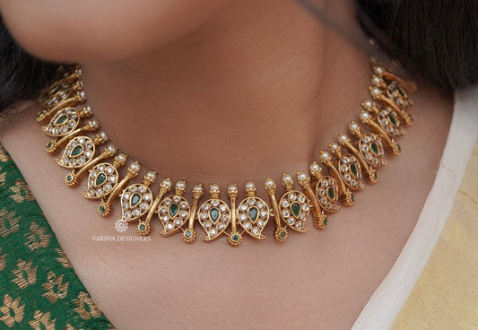 Kemp Stone Mango Necklace Set