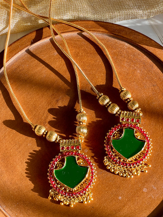 Kerala Style Palakka Necklace