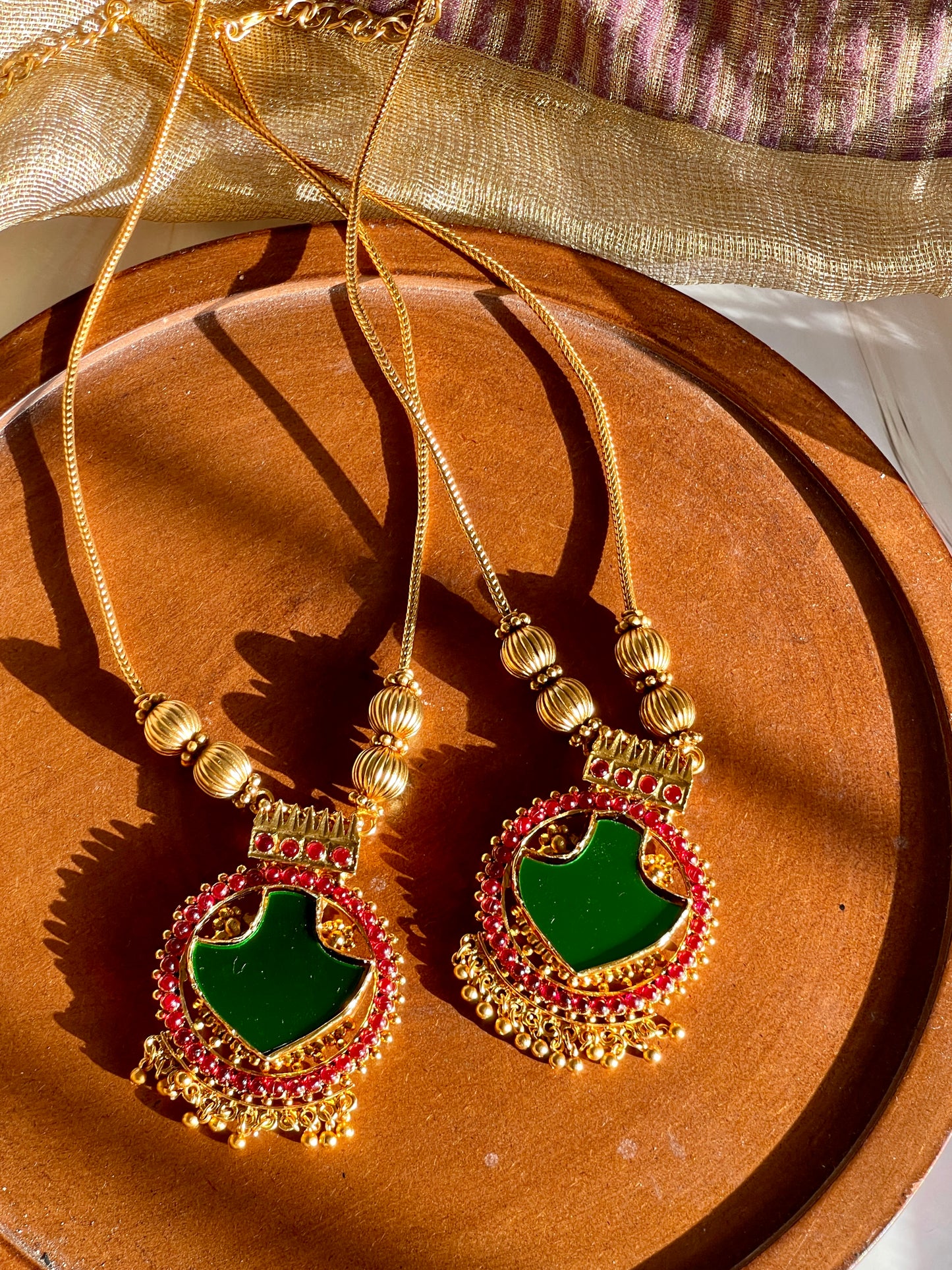 Kerala Style Palakka Necklace