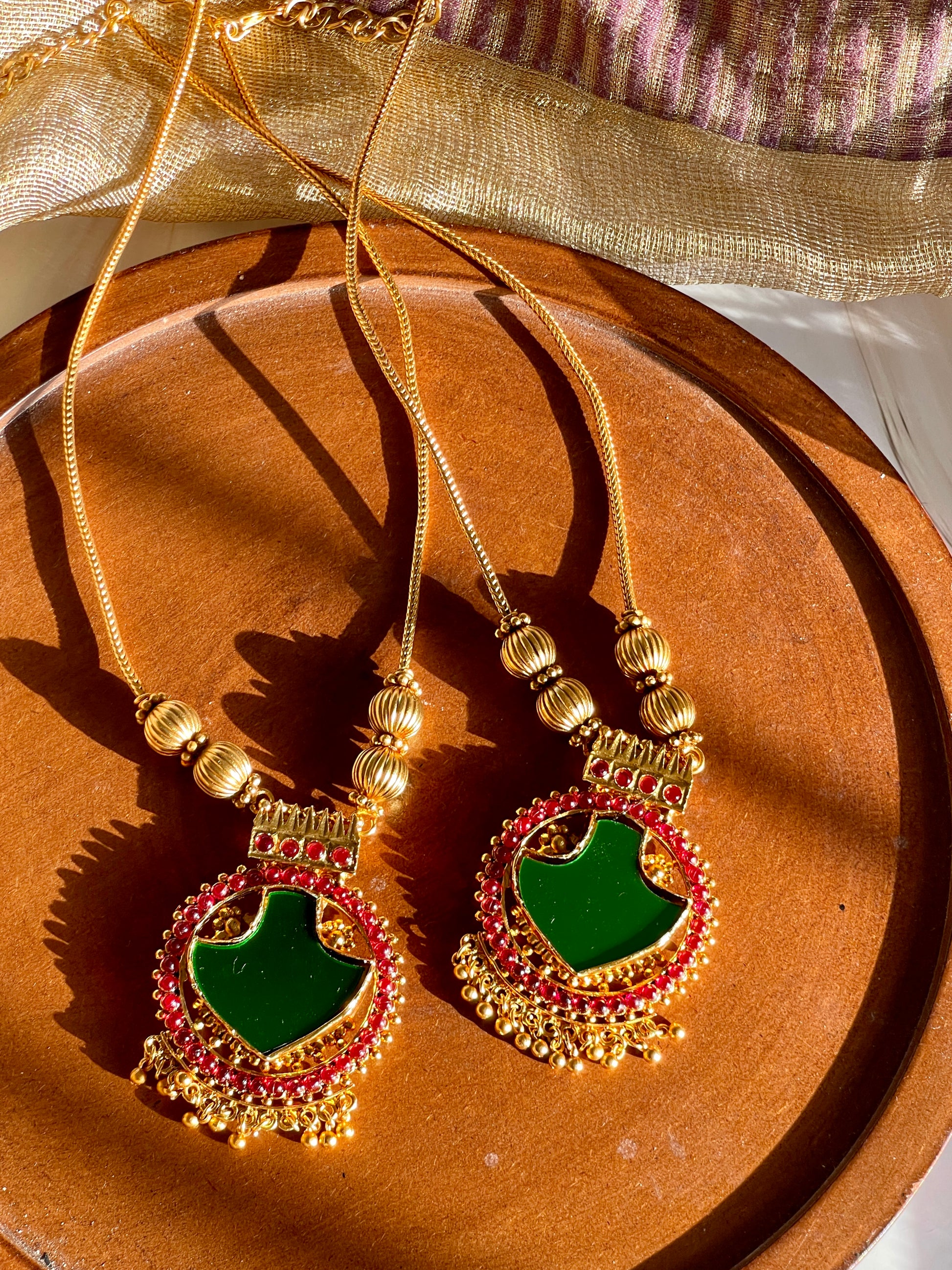 Kerala Style Palakka Necklace