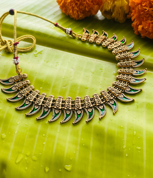 Kerala Style Palakka Necklace Set