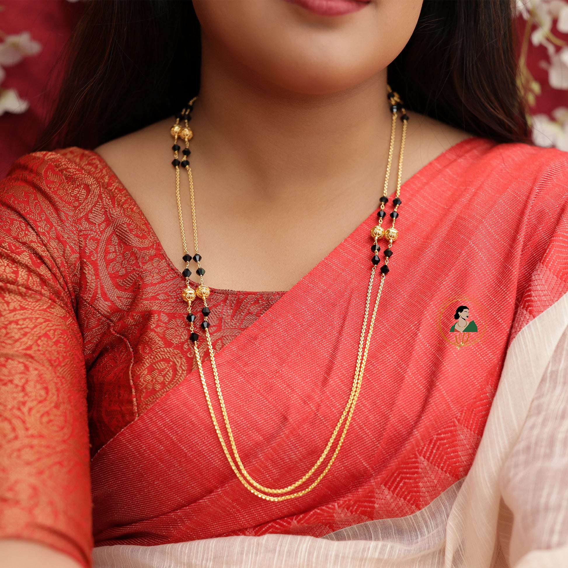 Layered Beaded Long Chain