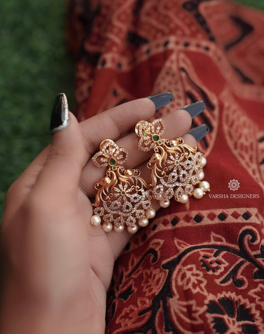 Light Weight AD Stone Earrings