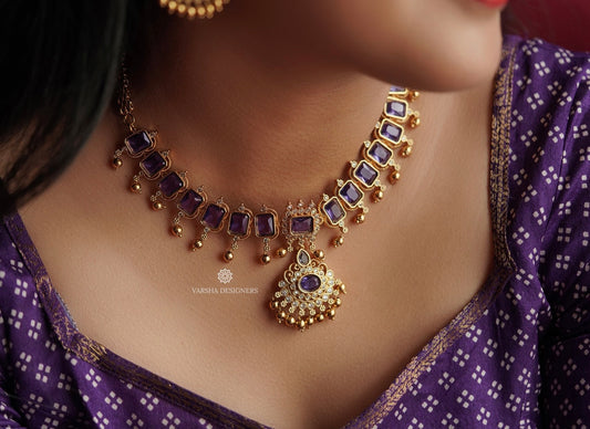 Luscious Lavender Stone Necklace