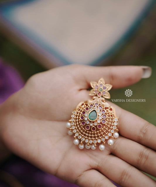 Matte Finish Chaandbaali Earrings