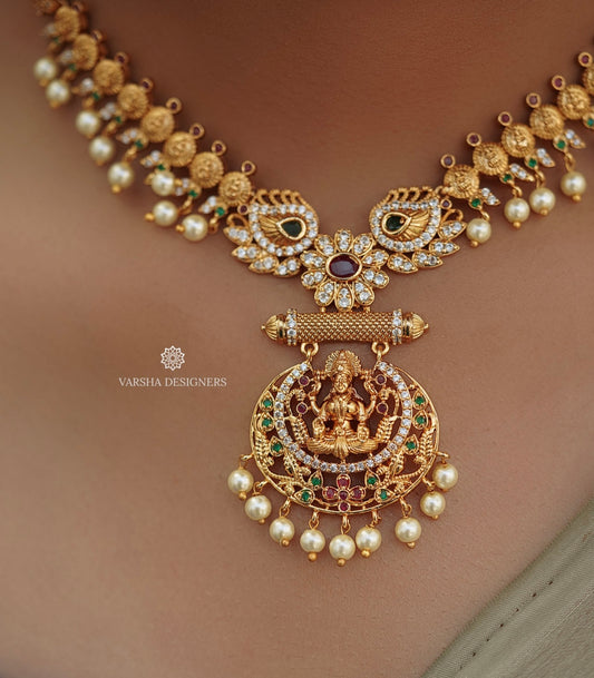 Premium Matte Temple Necklace Set