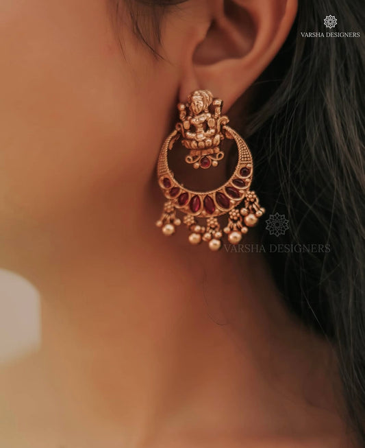 Ruby Kemp Chandbali Earrings