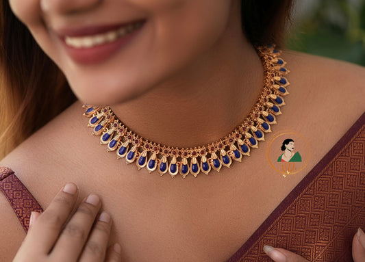 Sapphire & Ruby Palakka Necklace