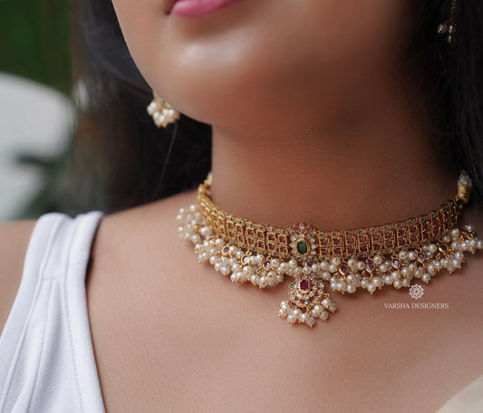 Signature Bridal Stone Choker Set