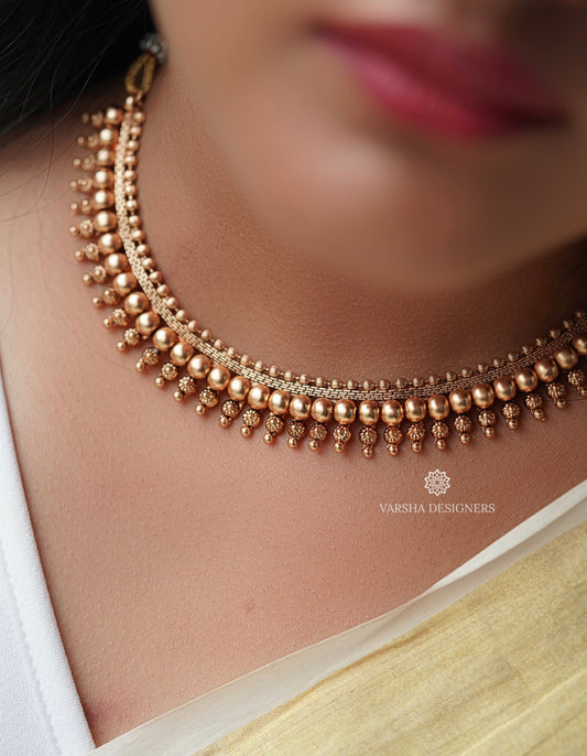 Simple Matte Finish Necklace Set
