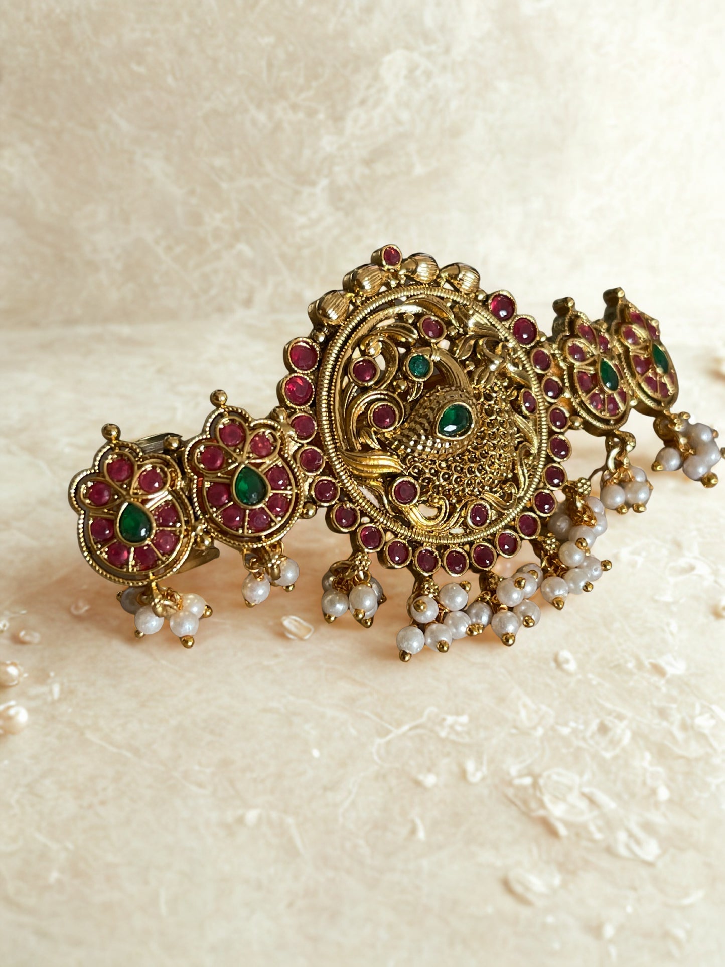 Peacock Kemp Hair Clip