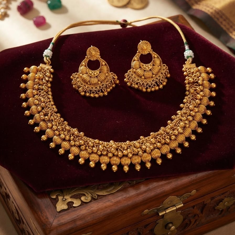 Golden Gungru Necklace