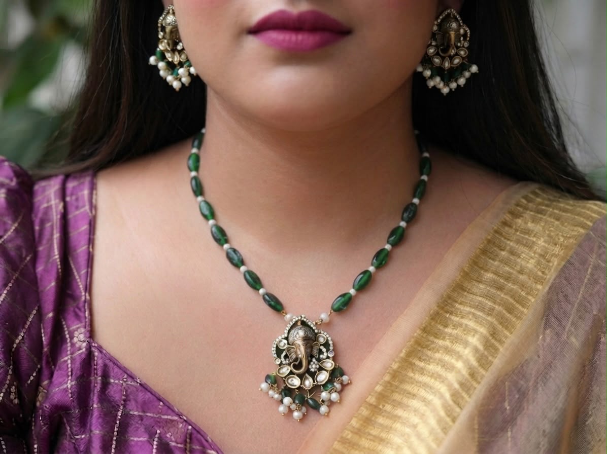 Victorian Vinayaka Beaded Chain