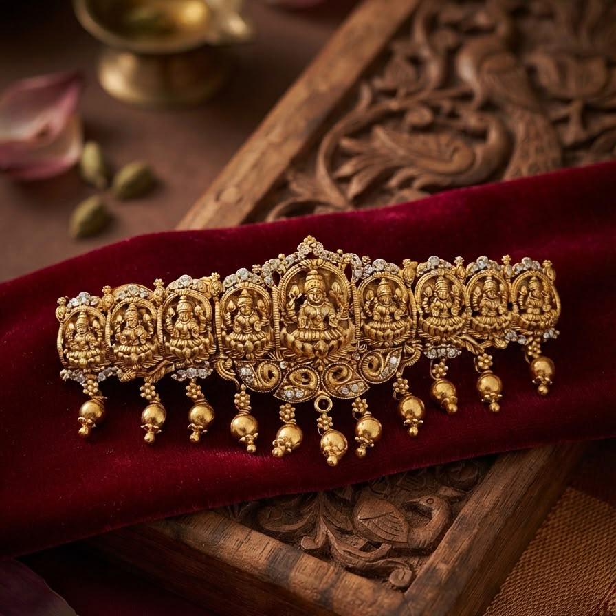 Antique Nakshi Hair Clip