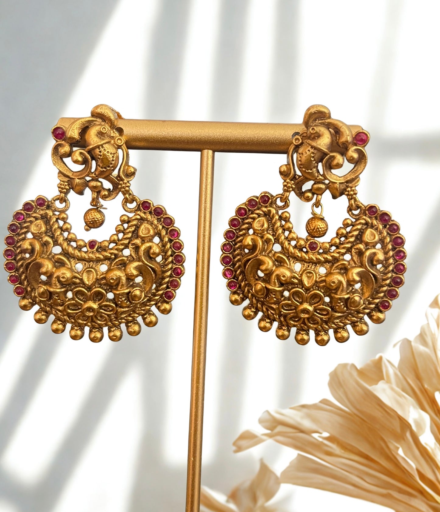 Antique Peacock Kemp Earrings