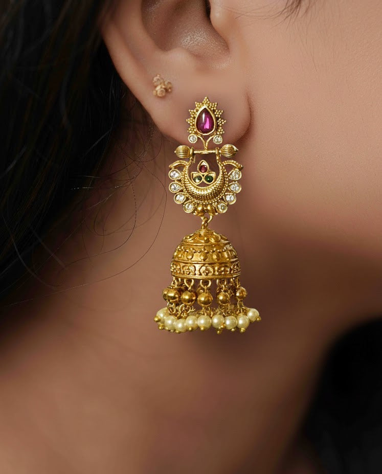 Antique Rivet Jhumka