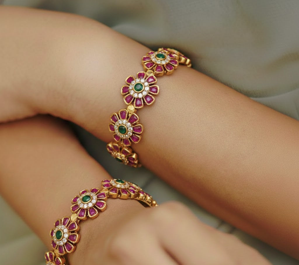 Floral Kemp Bangles